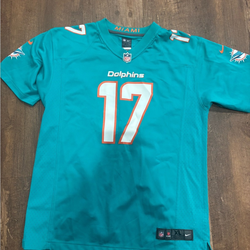 Nike Teal Dolphins Jersey with Number 17